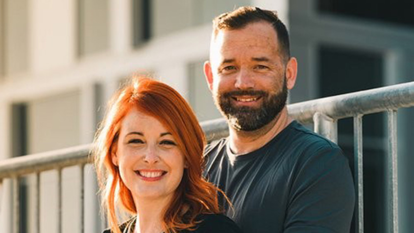 Hugues Gauthier and Stéphanie Beaulieu
