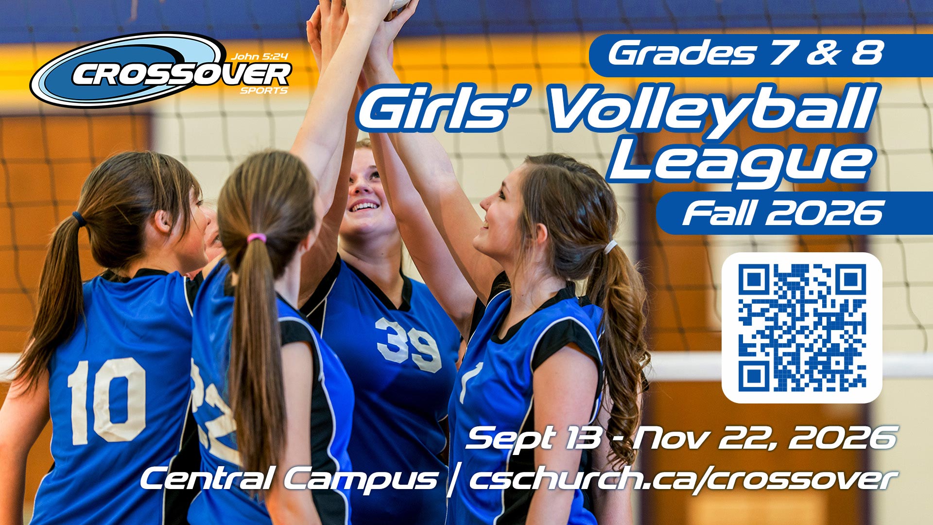 Image for Crossover Grade 7 - 8 Girls Volleyball League