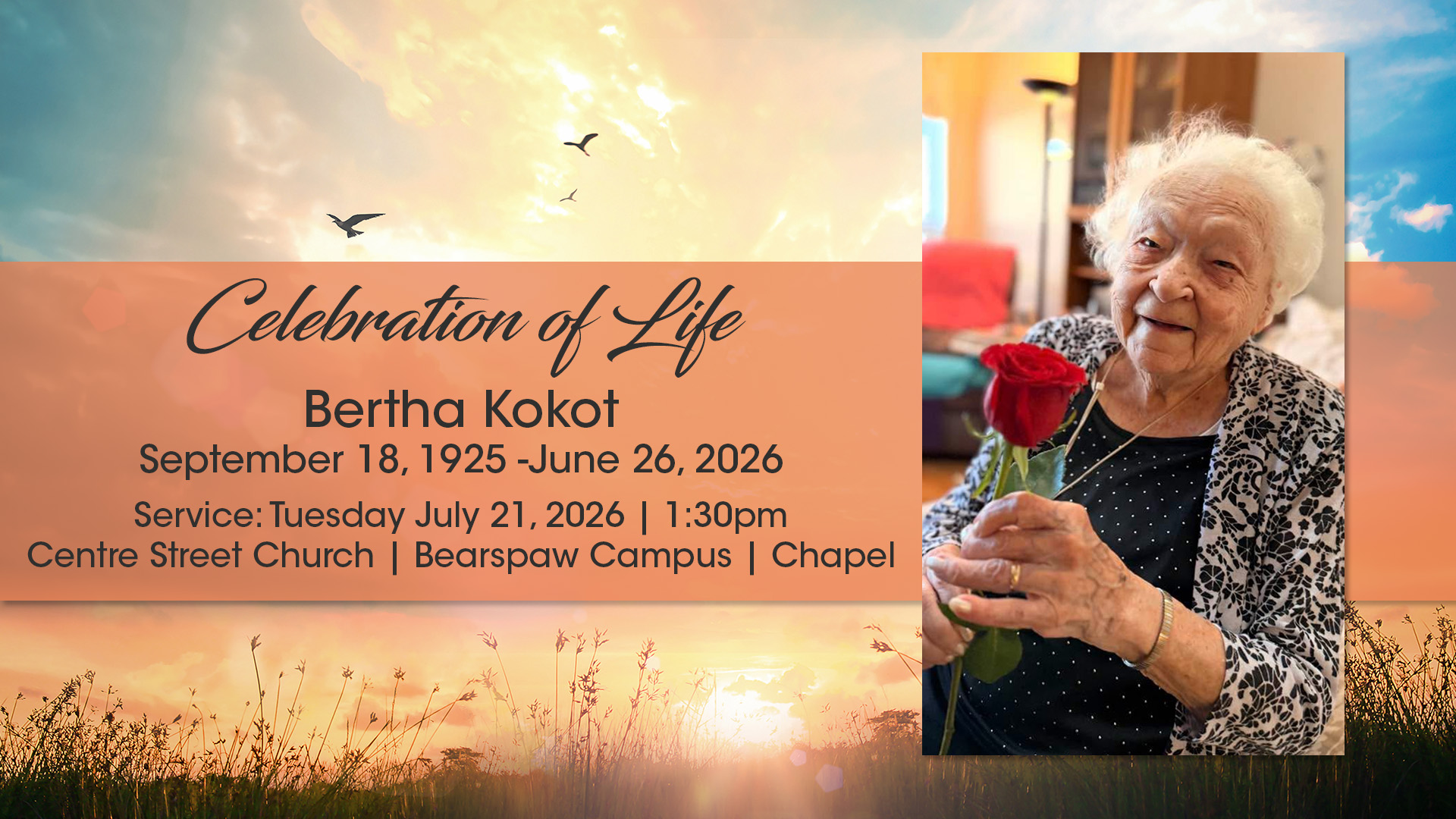 Image for Celebration of Life | Bertha Kokot