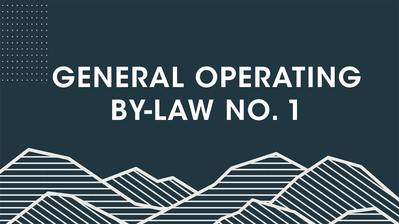 Image for Operating Bylaws