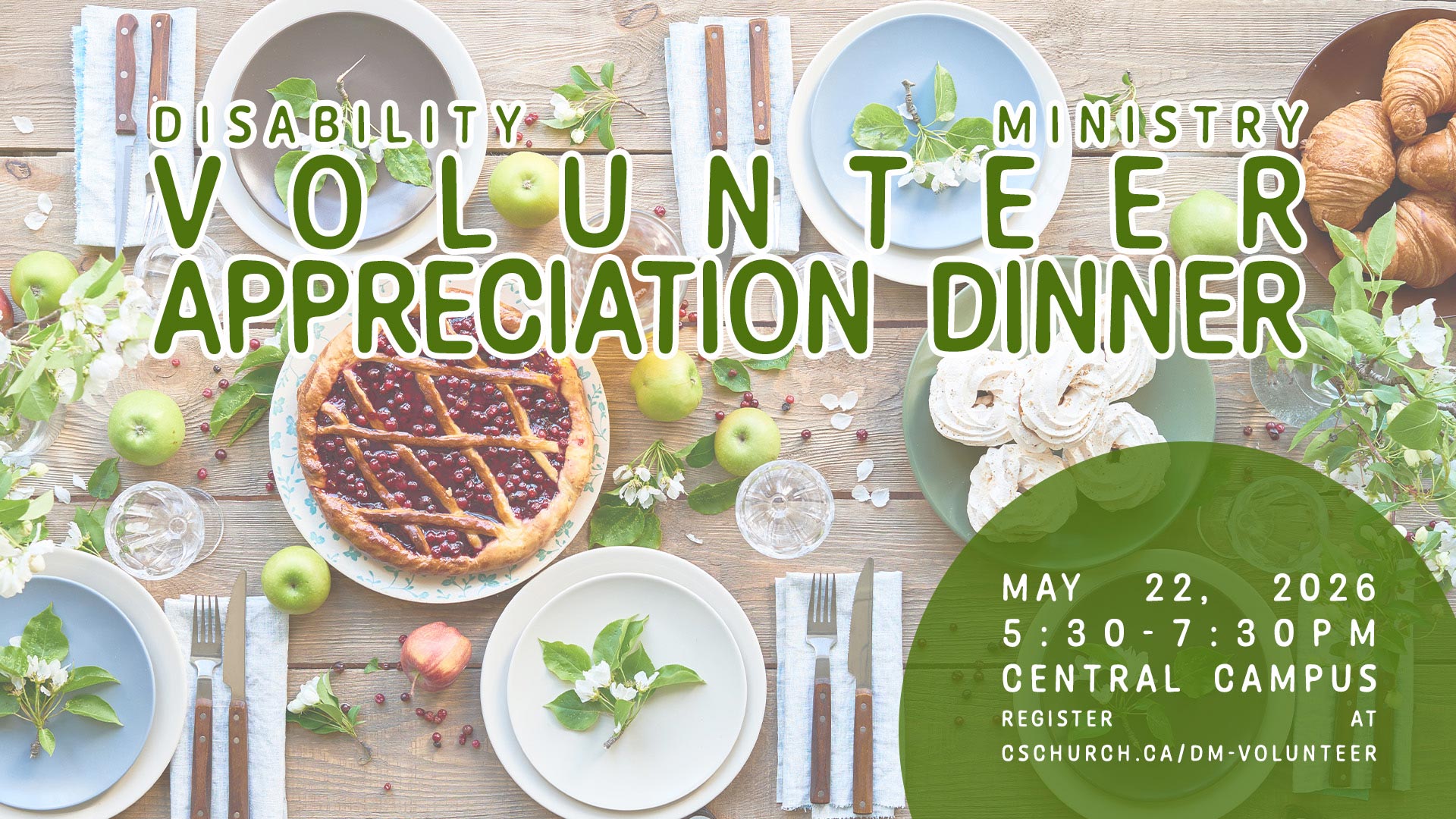 Image for DM: Volunteer Appreciation Dinner